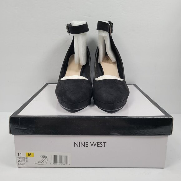 Nine West LucyLou Women's Black Wedge US Size 11M NWB - Picture 2 of 11